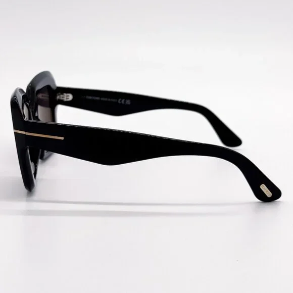 NEW TOM FORD SUNGLASSES, TOM FORD WOMEN BLACK TF1157 01A, FT1157/S 01A Tom Ford Esme Sunglasses FT1157 01A Shiny Black - eye-oo.com main image 4